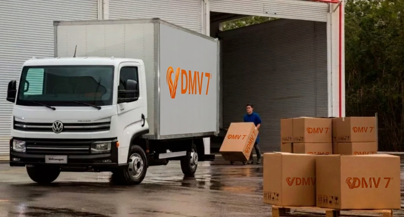 Envio DMV 7 — caminhão de entregas